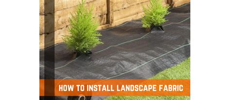 How to Use Landscape Fabric .
